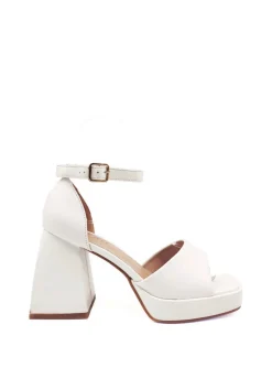 Sale CASSY Abby - Sandales Blanches A Talon Et Plateforme