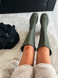 Clearance CASSY Bottes Plates Kaki