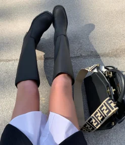 Hot CASSY Bottes Plates Noires