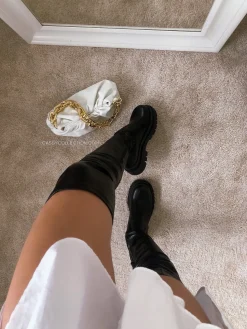 Shop CASSY Dayna - Cuissardes Noires En Similicuir