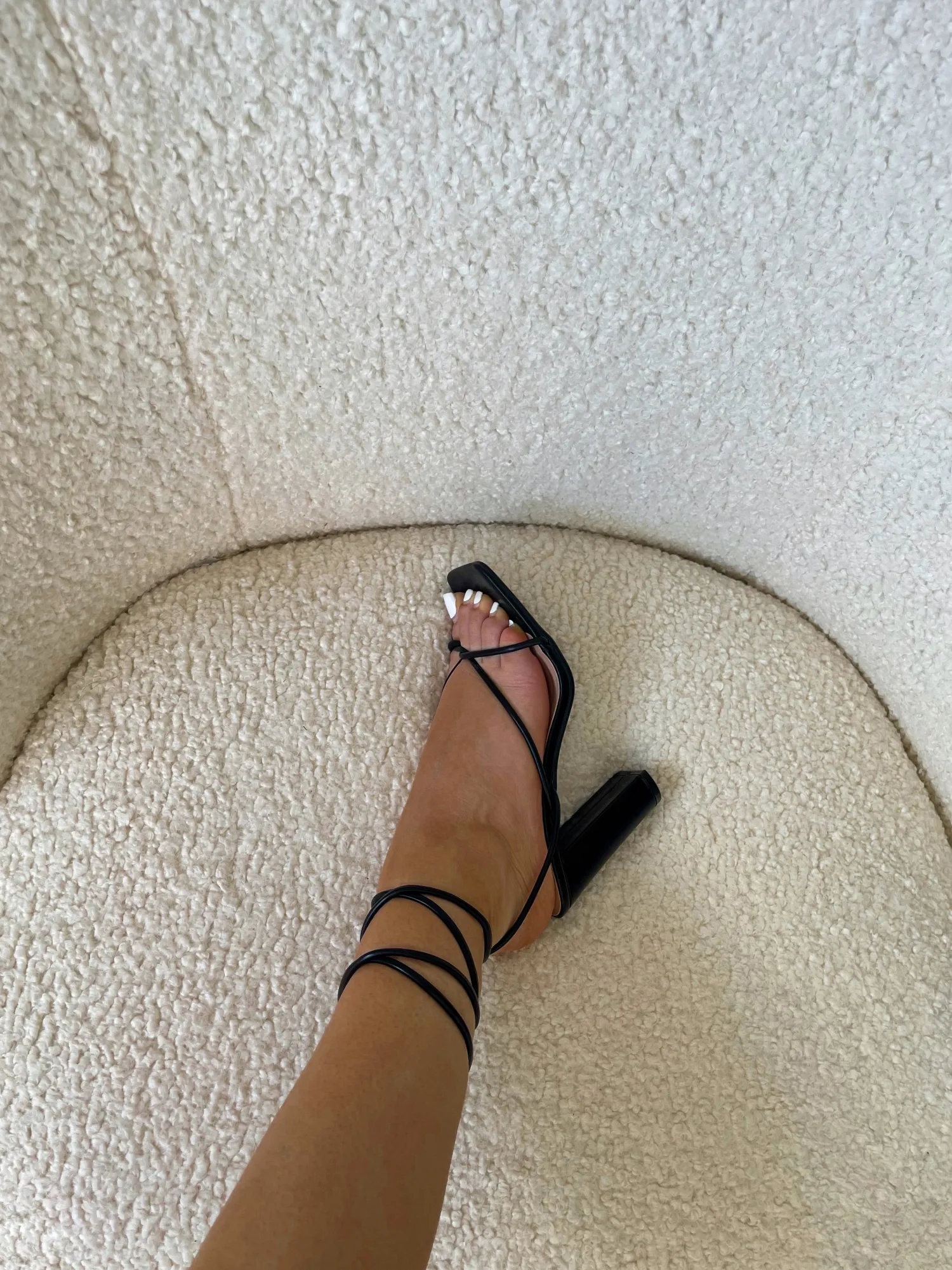 Cheap CASSY Kim - Sandales Noires A Lacets Et Talons Bloc