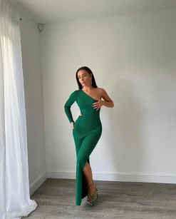 Best Sale CASSY Lana - Sandales Vertes Style Tong A Bride De Cheville Reglable