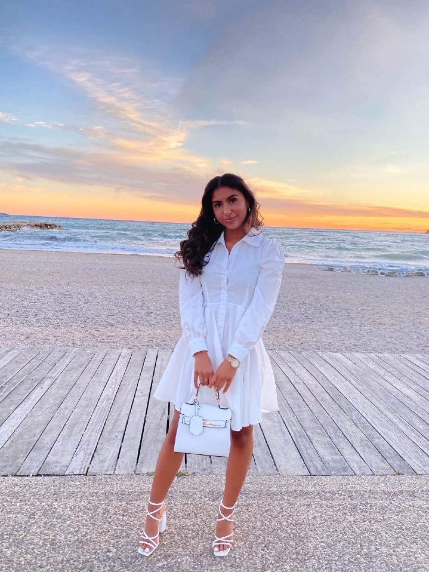 Hot CASSY Mia - Sandales Blanches A Talon Et Bout Carre