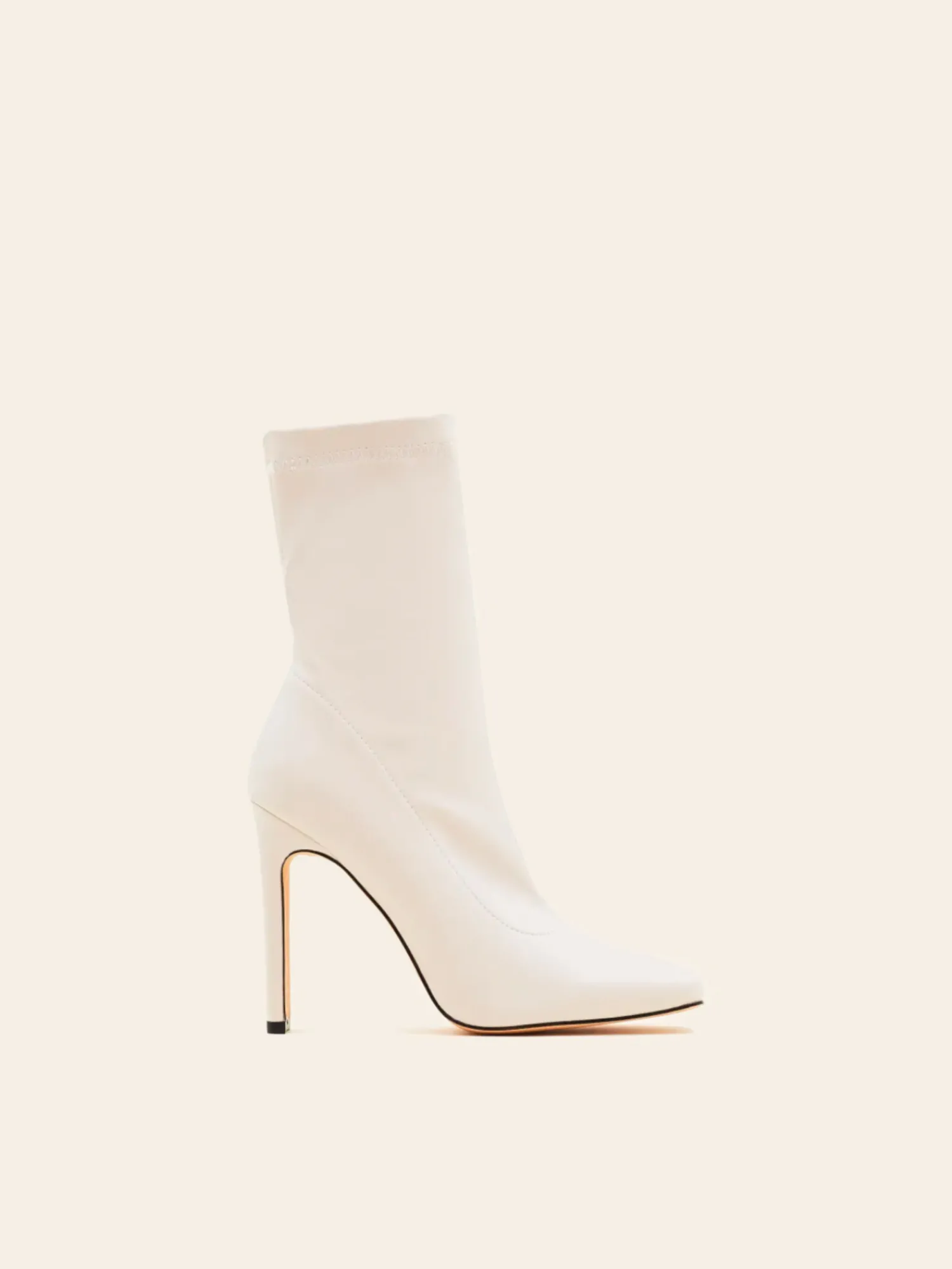 New CASSY Monica - Bottines Beiges Moulantes A Talon