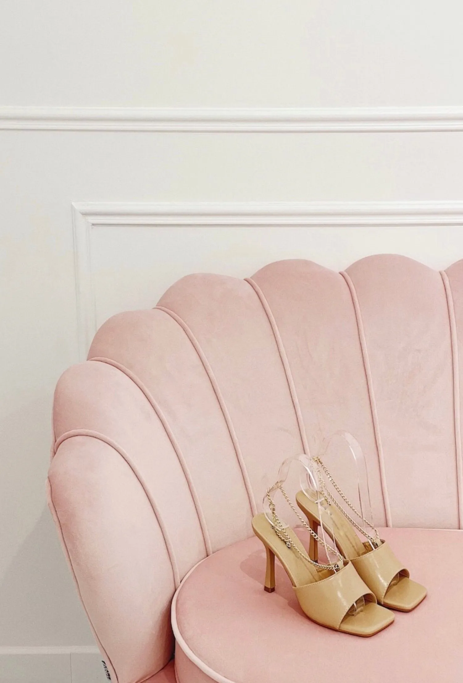 New CASSY Mules Camel A Talon Et Bride Doree Reglable