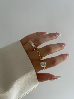 Clearance CASSY Nehya - Bague Pierre Precieuse Rectangulaire