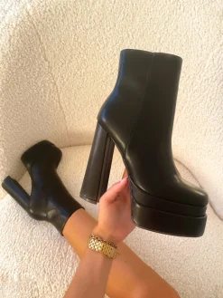 Cheap CASSY Paige - Bottines Rigides Noires Montantes A Plateforme