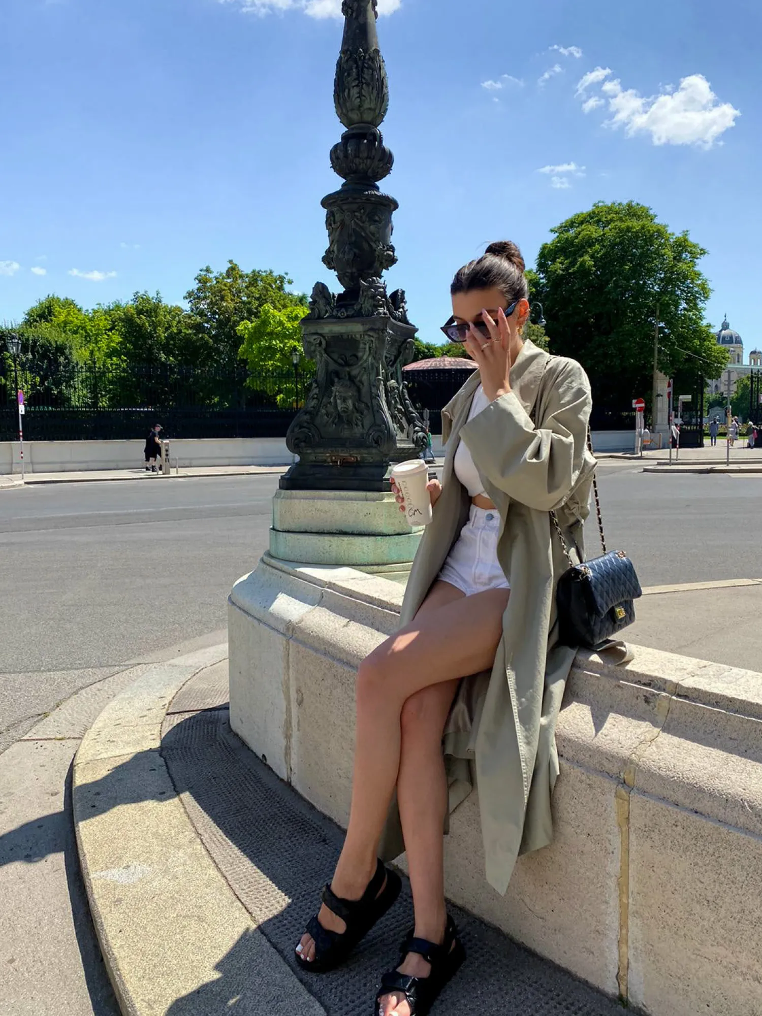 Best CASSY Sandales Noires Plates Effet Matelasse A Double Sangles Scratch