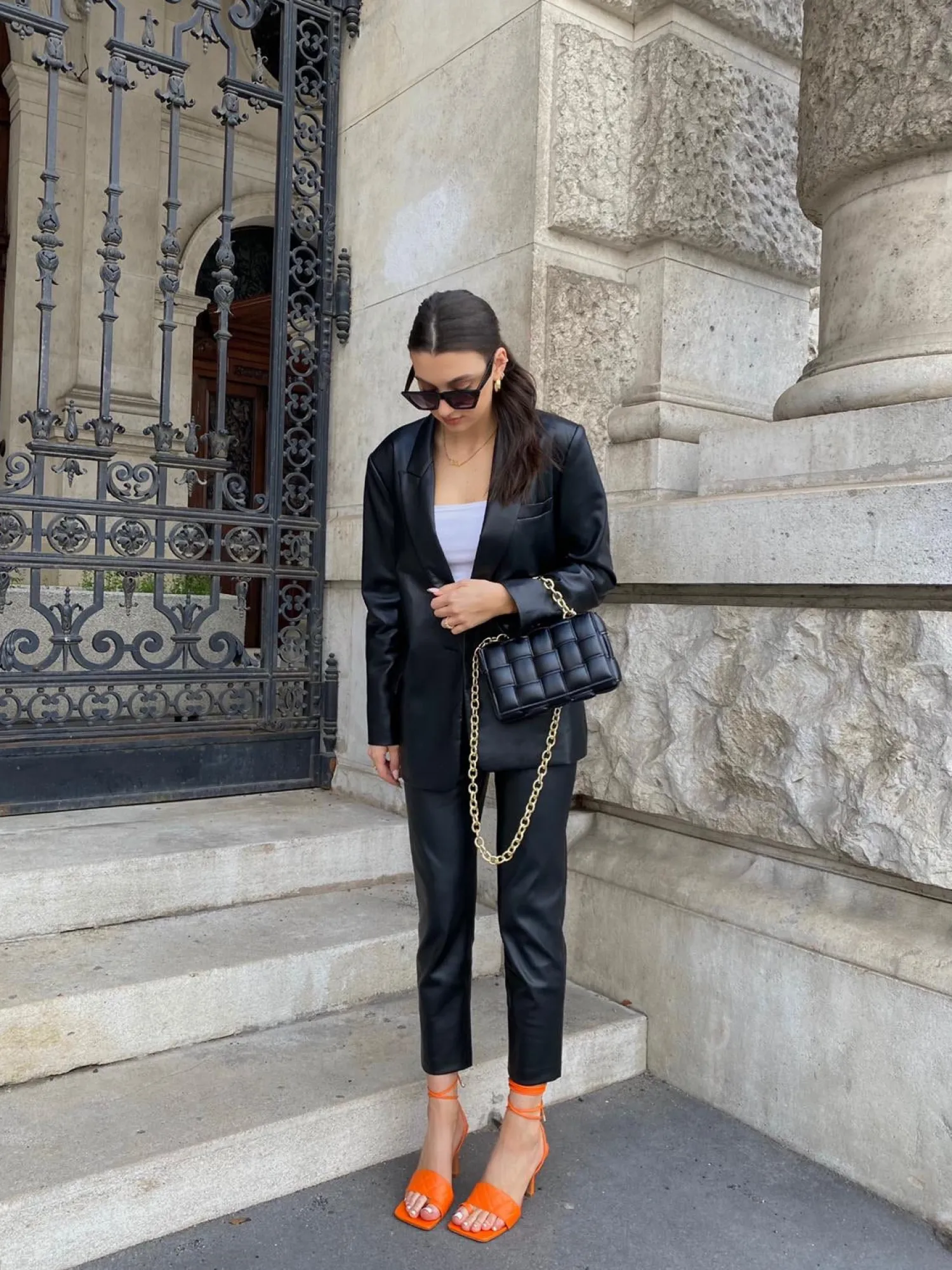 Discount CASSY Sandales Orange A Bride D'Orteil Et Effet Matelasse