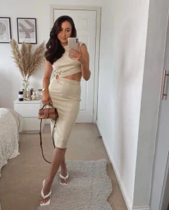 Sale CASSY Sandales Tong Blanches A Petit Talon